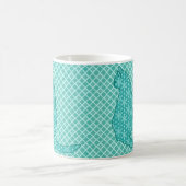 Mug Chat japonais - Kimono turquoise (Centre)