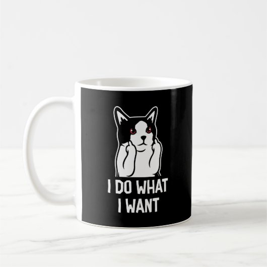 Mug Chat Je Fais Ce Que Je Veux Drôle (Gauche)