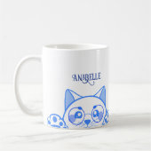 Mug Chat Joli Avec Lunettes Rondes (Gauche)