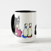 Mug Chat jouant au bowling (Devant gauche)