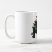 Mug Chat Jouant avec des Billes, Restez Pawsitif, Jeu (Gauche)