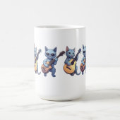 Mug Chat jouant de la guitare, amoureux des chats (Centre)