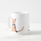 Mug Chat jouant la clarinette (Devant gauche)