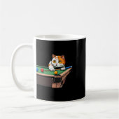 Mug Chat Jouer Billard De Piscine Dans Le Salon Cool F (Gauche)