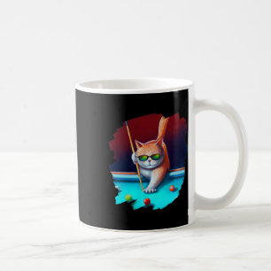 Mug Chat Jouer Billard De Piscine Dans Le Salon Cool F