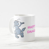 Mug Chat joyeux drôle de danse de danse heureuse (Devant gauche)