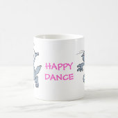 Mug Chat joyeux drôle de danse de danse heureuse (Centre)