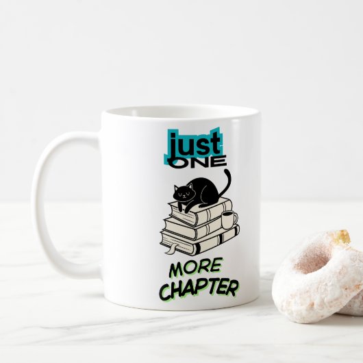 Mug Chat Juste Un Chapitre de Plus (Avec donut)