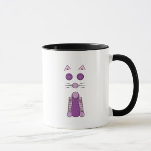 Mug Chat/Kaleidoflower pourpre et rose