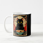Mug Chat Kawaii Mangeant Des Nouilles Ramen Drôle Cade (Gauche)