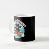 Mug Chat Kawaii Ninja | Ride Le Dragon (Devant gauche)