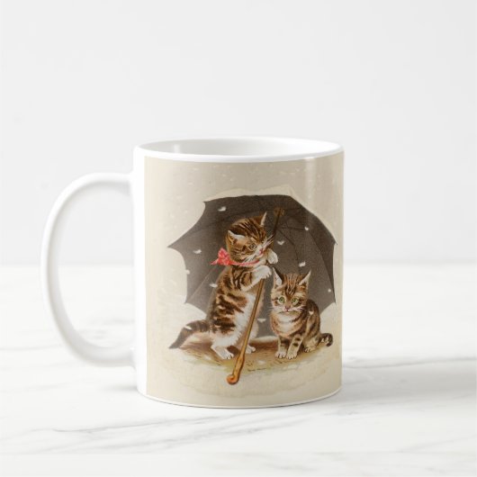 Mug Chat Kitten chaton antique vintage jolie mignonne (Gauche)