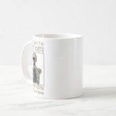 Mug Chat Kitten Lover Grumpy Crâne Kitty Propriétaire (Devant gauche)