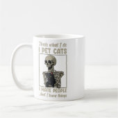Mug Chat Kitten Lover Grumpy Crâne Kitty Propriétaire (Gauche)