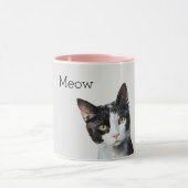 Mug Chat Kitty blanc gris noir (Centre)