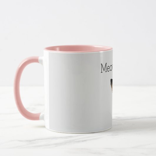 Mug Chat Kitty blanc gris noir (Gauche)