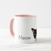 Mug Chat Kitty Blanc Noir (Devant gauche)