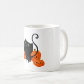 Mug Chat Kitty Halloween noir (Devant droit)