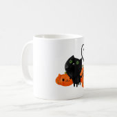Mug Chat Kitty Halloween noir (Devant gauche)