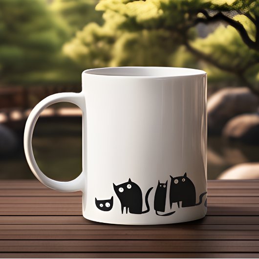 Mug Chat Kitty noir amusant