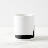 Mug Chat Kitty Noir avec l'oeil latéral long de la que (Centre)