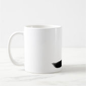 Mug Chat Kitty Noir avec l'oeil latéral long de la que (Gauche)