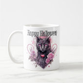 Mug Chat Kitty noir | Bonne Halloween (Gauche)
