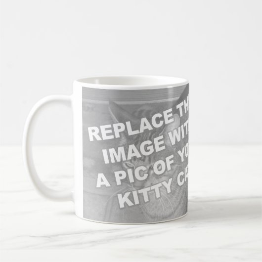 Mug Chat Kitty personnalisé (Gauche)