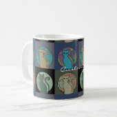 Mug Chat Lady Multi Chats assis Thunder_Cove (Devant gauche)