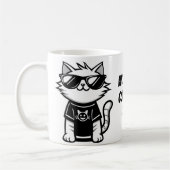 Mug Chat le plus frais du monde avec lunettes de solei (Gauche)