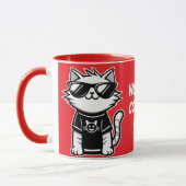 Mug Chat le plus frais du monde avec lunettes de solei (Gauche)
