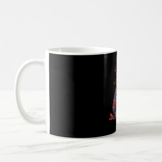 Mug Chat Leaf Automne Bonjour Automne Funny Chat Kitte (Gauche)