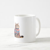 Mug Chat Leaf Automne Bonjour Automne Funny Chat Kitte (Devant droit)