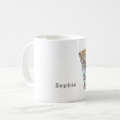 Mug Chat Léopard de Safari Animal (Devant gauche)