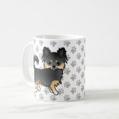 Mug Chat long noir et tan Chihuahua mignonne Chien & P (Devant gauche)