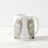 Mug Chat Longhair Tabby (Devant droit)