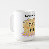 Mug Chat Lucky (Maneki Neko) - "Chat Lucky" (Devant gauche)