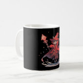 Mug Chat Mage Rouge mûre (Devant gauche)