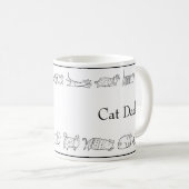 Mug Chat Main Sketcha Papa Chat Moderne Simple (Devant droit)