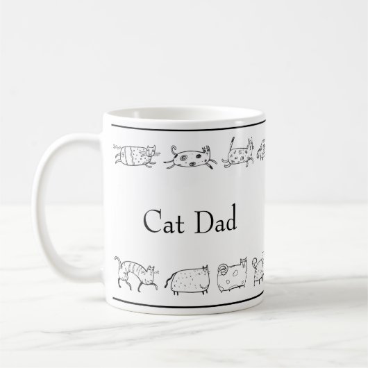 Mug Chat Main Sketcha Papa Chat Moderne Simple (Gauche)
