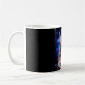 Mug Chat Maine Coon Fond Bleu Étoiles (Gauche)