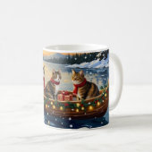Mug Chat Maine Coon Noël Bateau Fêtes (Devant droit)