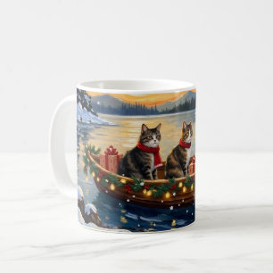 Mug Chat Maine Coon Noël Bateau Fêtes