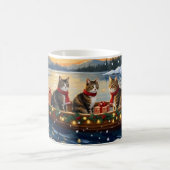 Mug Chat Maine Coon Noël Bateau Fêtes (Centre)