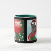 Mug Chat malicieux dans une boîte aux lettres rouge hu (Centre)