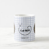 Mug Chat Maman aime la forme et le script simple (Centre)
