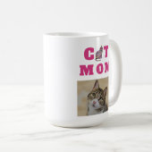 Mug Chat Maman Cute Silhouette Photo (Devant droit)