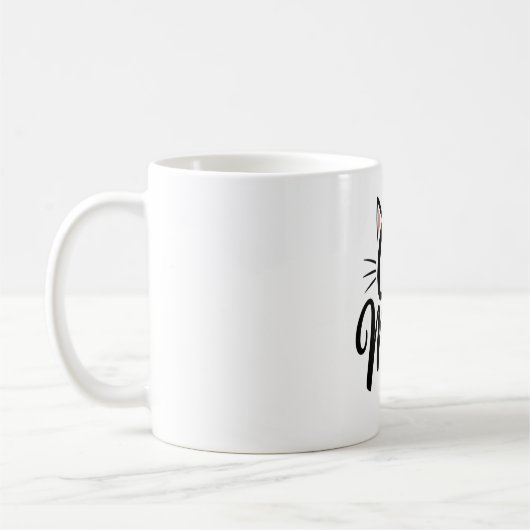 Mug Chat Maman Whiskers et Oreilles (Gauche)