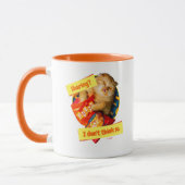 Mug Chat mangeant des boulettes de fromage (Gauche)