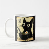 Mug Chat mangeant des ramen  (Gauche)
